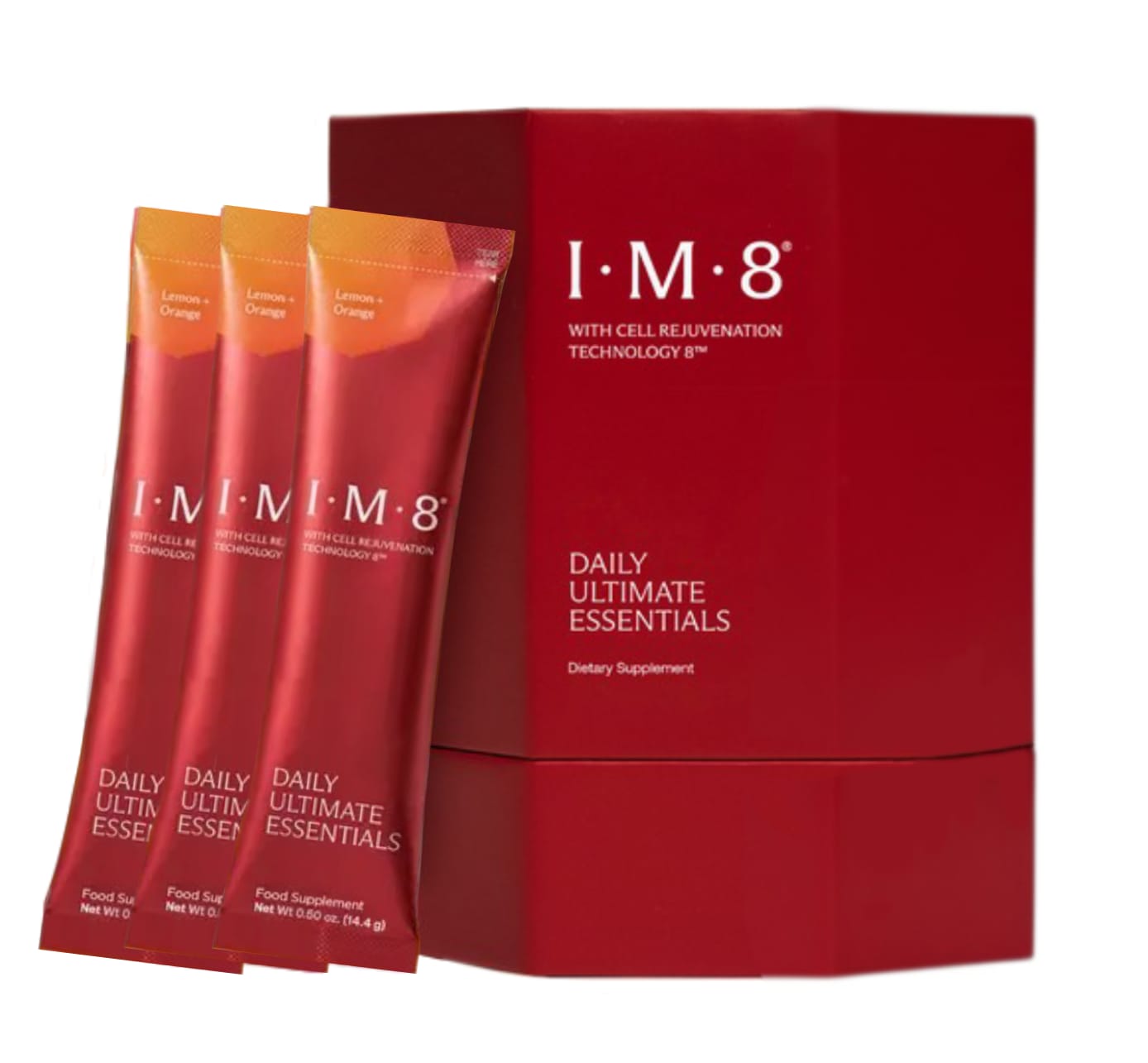 IM8 Daily Ultimate Essentials Lemon & Orange 30 Sachets with Storage Box