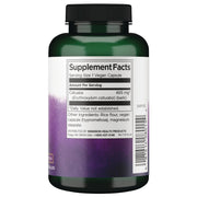 Back: Supplement facts label for Swanson Full Spectrum Catuaba Bark 465mg 120 Vegan Capsules