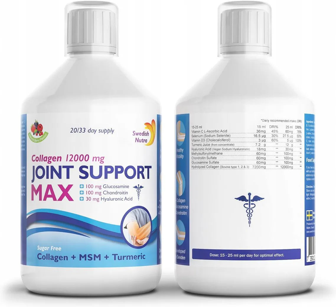 Swedish Nutra Collagen Joint Support MAX Liquid 500ml