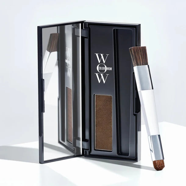 Color Wow Root Cover Up Powder Medium Brown, compact hair touch-up powder, Medium Brown shade, 2.1g, temporary root colour use