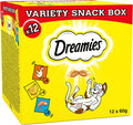 Dreamies Snack per Gatti Confezione Varietà – 12 x 60g Confezioni
