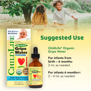 ChildLife Essentials Organic Gripe Water usage instructions infant liquid 59ml