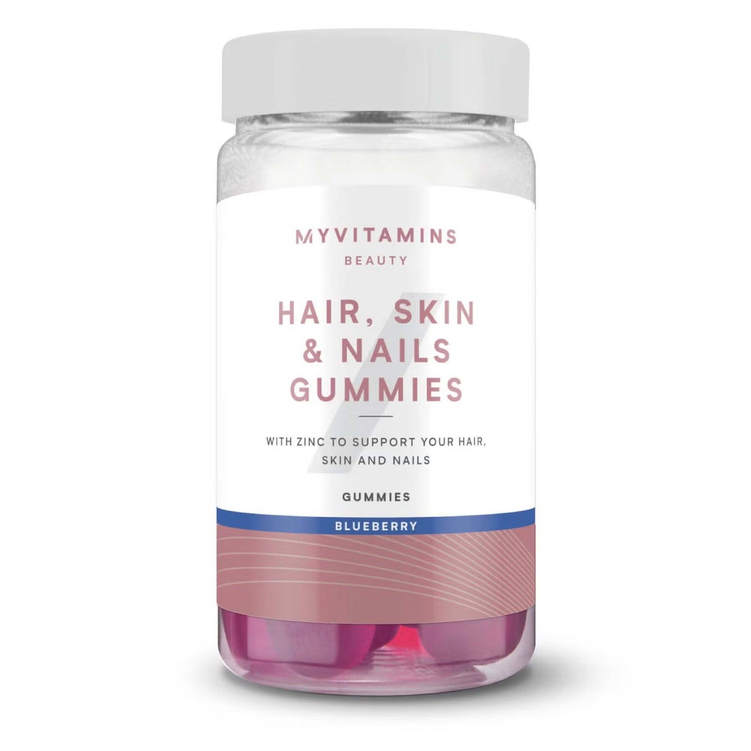 Myvitamins Hair Skin & Nails Supplement Gummies bottle, 120 count.