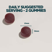 Myvitamins Hair Skin & Nails Supplement Gummies, Blueberry daily servings 