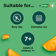 Daily orange flavour multivitamin gummies for adults and children