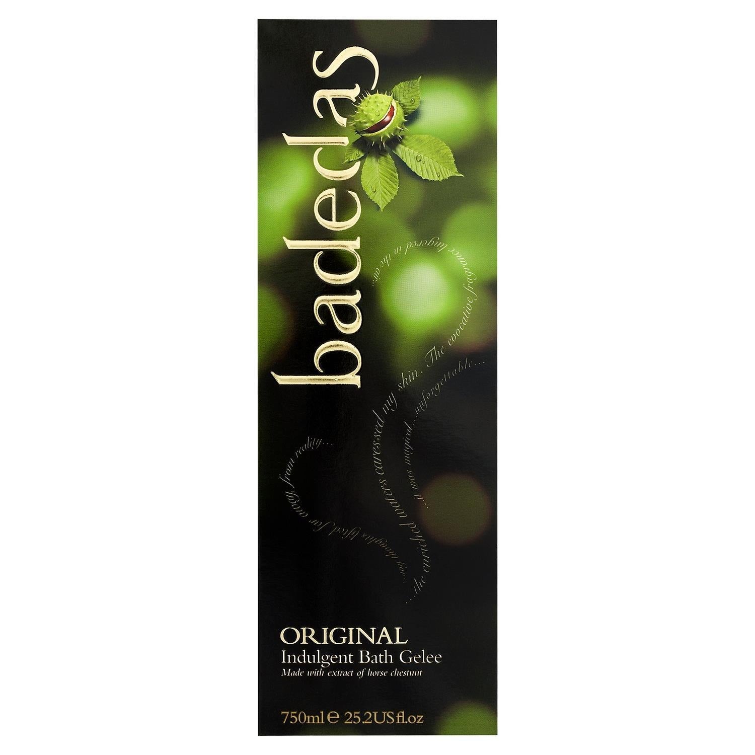 Front image: Badedas original indulgent bubble bath gelee box 750ml 