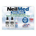 NeilMed Kit per Lavaggio dei Seni Nasali con 250 Bustine Preriscaldate