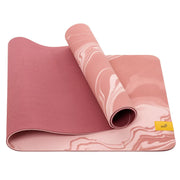 Lolë Yoga Mat with 2-in-1 Strap, Ash Rose Marble - 6mm Thick TPE