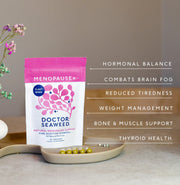 Doctor Seaweed Menopause+ vegan food supplement bottle 120 capsules