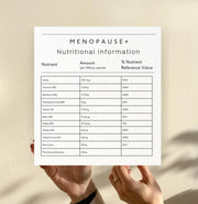 Doctor Seaweed Menopause+ nutrition facts and ingredients 120 capsules