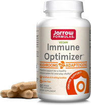 Front Image: Jarrow Formulas Immune Optimizer mushroom complex veggie capsules 90 count front packaging bottle