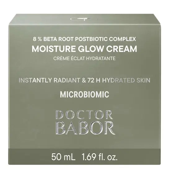 Doctor Babor Moisture Glow Cream, jar and carton packaging, fragrance not specified, 50ml box