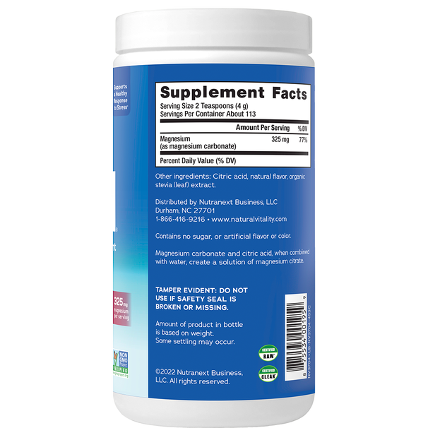 NATURAL VITALITY CALM® MAGNESIUM POWDER, CHERRY FLAVOuR