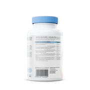 Supplement facts panel and barcode  showing vitamins B5, B6 and herbal extracts.