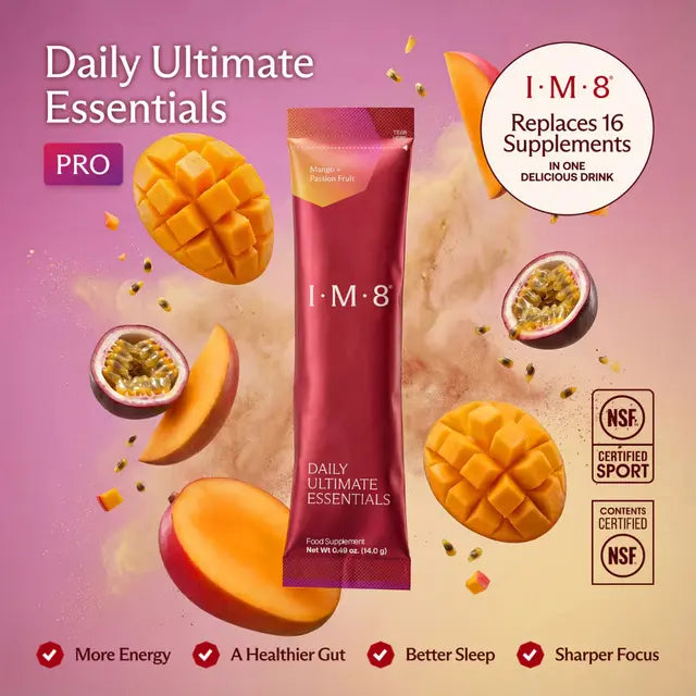 IM8 Daily Ultimate Essentials Mango & Passion Fruit 30 Sachets
