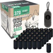 Rosewood biodegradable dog poop bags pack with dispenser 370 bags 37 rolls box packaging