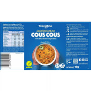 Trevijano Mediterranean Couscous ingredient & barcode label 1kg