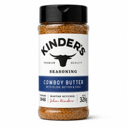 Kinder's Cowboy Butter Seasoning with Dijon Butter and Chili dual-opening bottle 326g