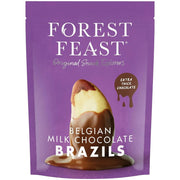 Forest Feast Belgian Milk Chocolate Brazil Nuts chocolate coated Brazil nuts 1kg pack front packaging