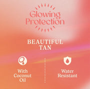 Hawaiian Tropic Glowing Protection SPF20 Dry Oil Gel Spray ingredients label 200ml bottle