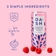 Dash Sparkling Water Mixed Pack 12 x 330ml Raspberry