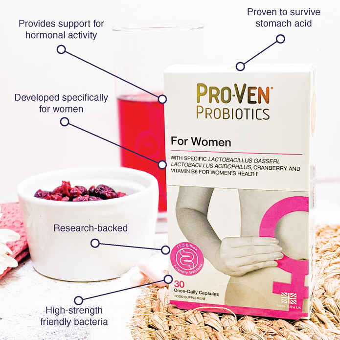 ProVen Probiotics for Women’s 17.5 Billion with Cranberry - 30 Capsules