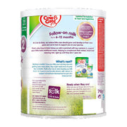Back image: Cow and Gate Follow On Milk Powder Stage 2 baby formula 700g pack 6-12 months