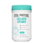 Front image: Vital Proteins Collagen Coffee Creamer coconut powder tub 293g