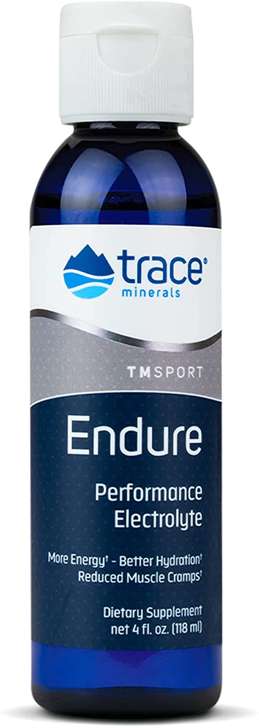 Front Image: Trace Minerals Endure electrolyte drops liquid bottle 118ml