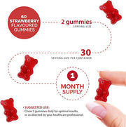 Novomins Iron Gummies 20mg with Vitamin C Strawberry 60 Count natural strawberry flavour 2 per day gummies